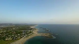 Пляж Хоф Дор 4К, Средиземное море. Вид с дрона! Hof Dor beach 4К in Israel, Mediterranean Sea.