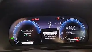 New Toyota Crown dashboard light up