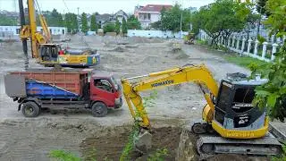 Massive Drilling vs. Tiny Excavator: Precision Foundation Work
