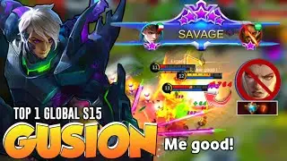 SAVAGE! Gusion God Destroyed Top Supreme Valir in Rank Game! [ Top 1 Global Gusion S15 ] MLBB✓