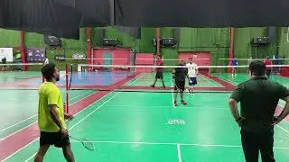 DubaiMinton-2/3/2025-All Games@ Engage/Players:Vijay,Sanil,Kiran&Jean
