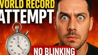 🔴 Trying to Break the World Record of NOT BLINKING 👀 (Live Challenge)