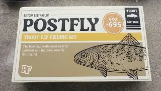 UnBoxing My First POSTFLY Trout Fly Fishing Kit
