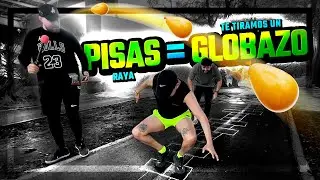 Jugamos a la RAYUELA EXTREMA con GLOBOS de agua🎈