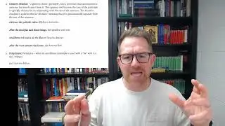 Biblical Greek - Introduction to Aorist Passive and Perfect Participles