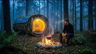 I Turned a 500-Year-Old Giant Log into a Luxury Tiny Home (Off-Grid
