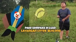 Gokilz Kocak Banget Bocil Main Layangan Cotek Blolong Raksasa Pake Sempakk di Luar