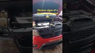 Dodge Journey 2014 года. Прогорела прокладка головки блока цилиндров. #автомобиль #механик #dodge...
