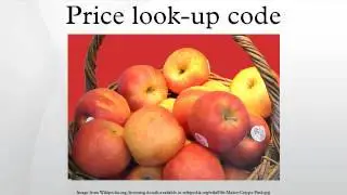 Price look-up code