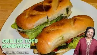Grilled Tofu Sandwich | Tofu Sandwich Recipe | Vegan Tofu Sandwich | Tofu and Vegetable Sandwich