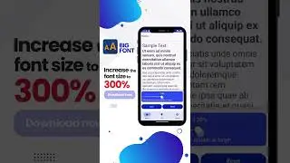 Big Font - Change font size bigger, up to 300%