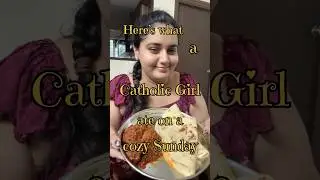 What a catholic girl ate on a cozy Sunday 🫶🏻#Sunday#whatieatinaday #catholic #christian #manglore