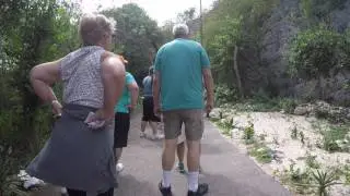 Hato Cave stair climb