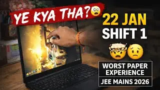 22 JAN SHIFT 1 EXPERIENCE 😞🤯 JEE MAINS 2026 #jeemains #jee2026
