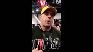 Universal Nutrition Athlete Chris Tuttle's message at Mr. Olympia 2018 - nutrabay.com