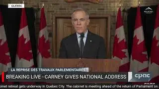 BREAKING - Mark Carney gives National Address ahead of Cabinet Retreat - January 22, 2026