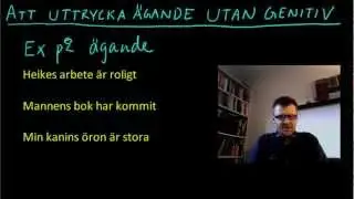 Tyska 3: Hur uttrycker man ägande (genitiv) på tyska?