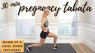 30 MIN PRENATAL TABATA WORKOUT | cool down and warm up included! | fitnessa ◡̈