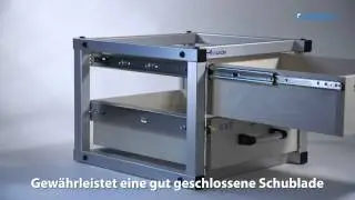 Teleskopschienen - Ged&auml;mpft selbstschlie&szlig;end - Accuride