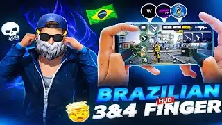 WORLD&rsquo;S BEST 🌎 2, 3 & 4 FINGER BRAZILIAN 🇧🇷 CUSTOM HUD CODE 🔥 | FREE FIRE ONE TAP FREESTYLE HUD￼😳