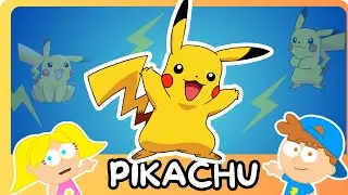 Pikachu | M&uacute;sica para Crian&ccedil;as | Pok&eacute;mon | Desenho para crian&ccedil;as | Caio e Carol