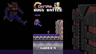 Contra (NES) Boss Battle - Gordea #Shorts