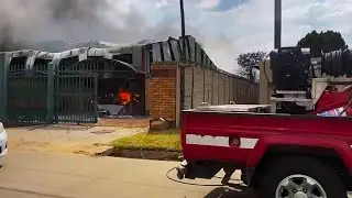 Fire in Parys Industrial Area
