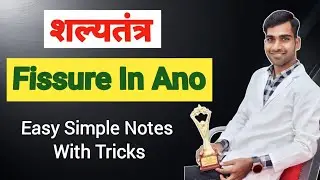 Fissure In Ano In Hindi | Shalya Tantra | Fissure | BAMS | परिकर्तिका | Simple Explanation & Notes 😍