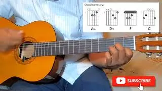 How to play  Walking Away by Craig David (Chords and Play along) #Music #guitar #lesson #Chords 