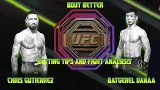 FIGHT ANALYSIS AND PREDICTION OF  DANAA BATGEREL VS CHRIS GUTIERREZ @ UFC OHIO