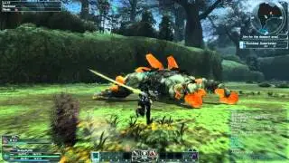Phantasy Star Online 2 Closed Beta - Double Rockbear Boss Battle [HD]