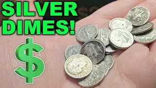 SILVER DIMES STAY HOT 🔥(COIN ROLL HUNTING DIMES) 🔥