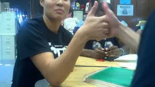 Awesome thumb wars in math.