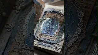 Cinderella Aesthetic ASMR 📖✨ | Junk Journaling Short