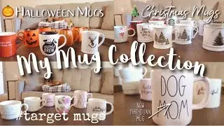 My Mug Collection! Fall Mugs, Halloween Mugs, Christmas Mugs, Disney mugs, #mugcollection #fallmug