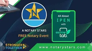 IPEN с EscrowTab #NotaryBusiness #LoanSigningAgent #MobileNotary #NotaryPublic #SigningAgent