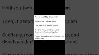 Prioritize Health first | Random Respect #health #priority #randomrespect