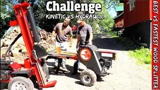 Head to head Challenge- Toro Hydraulic Log splitter vs Powerking Kinetic Log splitter
