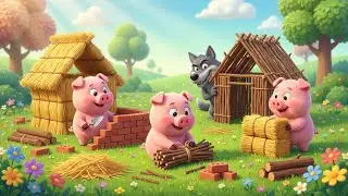 Три поросенка встречают волка 🐷🐺 | 3D-история для малышей