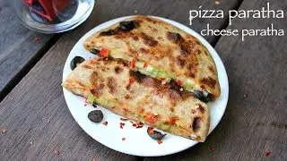 pizza paratha recipe | cheese paratha recipe | cheese stuffed paratha
