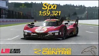 LMU Hotlap | Ferrari 499P @ Spa | 1:59.321 | *Post Update*