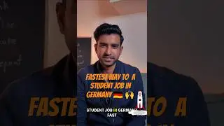 Student Job in Germany 🇩🇪  
