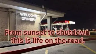 Sunset to Night | Real Truck Driving POV in Oklahoma | Life on the Road
