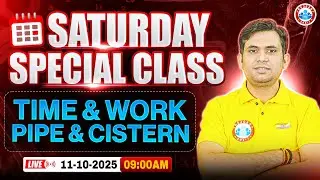 Maths For All Defence Exams | Time & Work | Pipe & Cistern | Complete Maths Important Questions