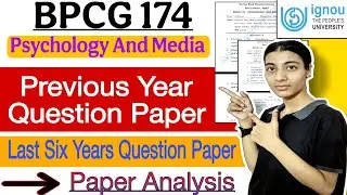 BPCG 174| Previous Year Question Paper| Important Questions 2025| Six Years Question Paper| IGNOU