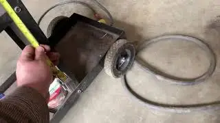 Harbor freight welding cart mod to fit a cut 50 plasma cutter