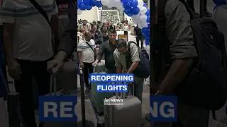 Travelers celebrate reopening of China-India flight routes