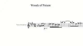 Woods of Poison - Paper Mario Sticker Star - Sheet Music - Tenor Saxophone - Solo - Transcription