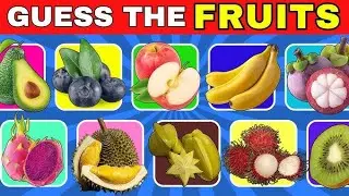  🍓 GUESS THE FRUIT QUIZ | 25 QUESTIONS|guess the fruits @Sanaquiz91 