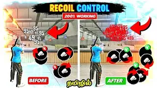 Recoil Control in free fire 🔥 || Free fire headshot setting in tamil || Recoil Control Sensitivity ✅